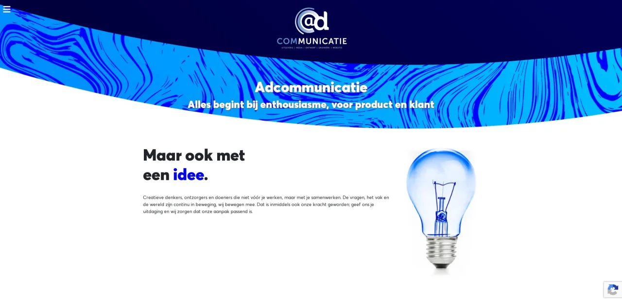 Website van Adcommunicatie