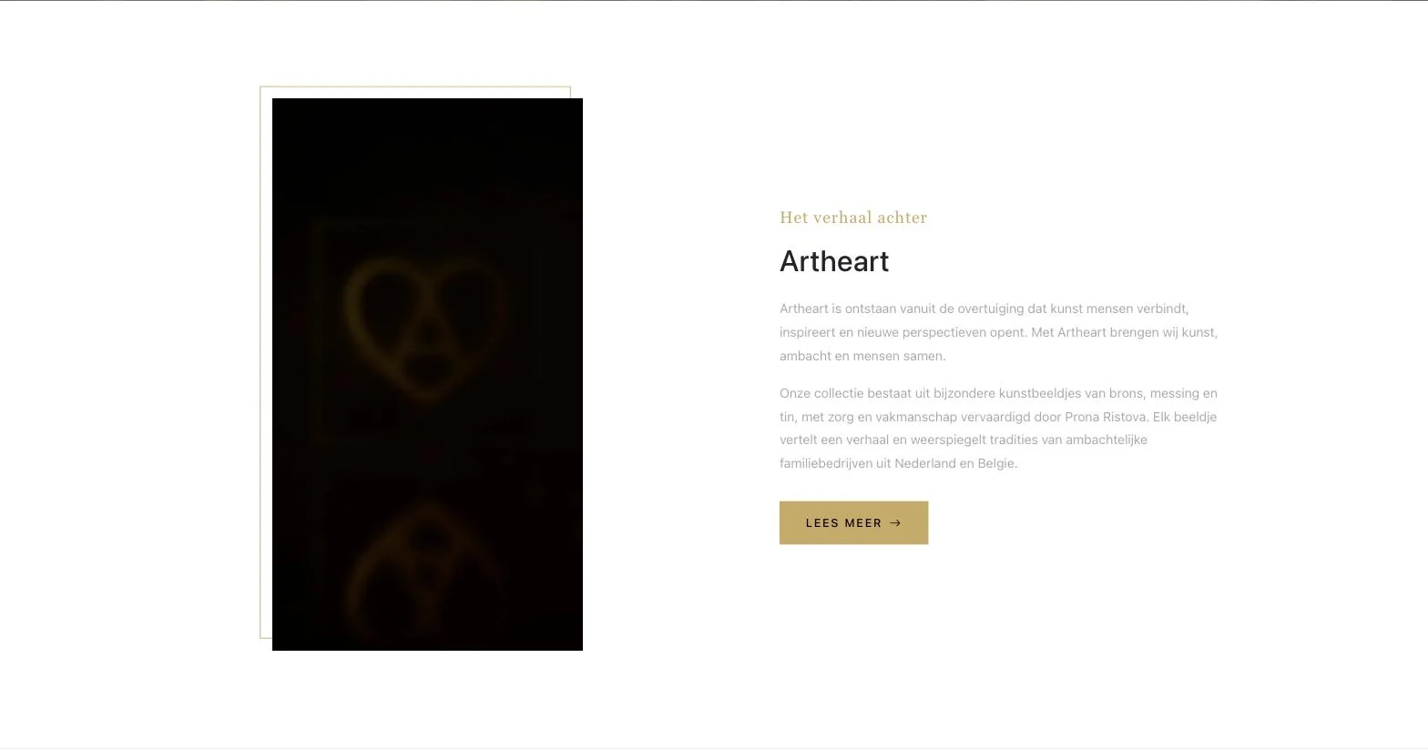 Scherm uit het project Artheart