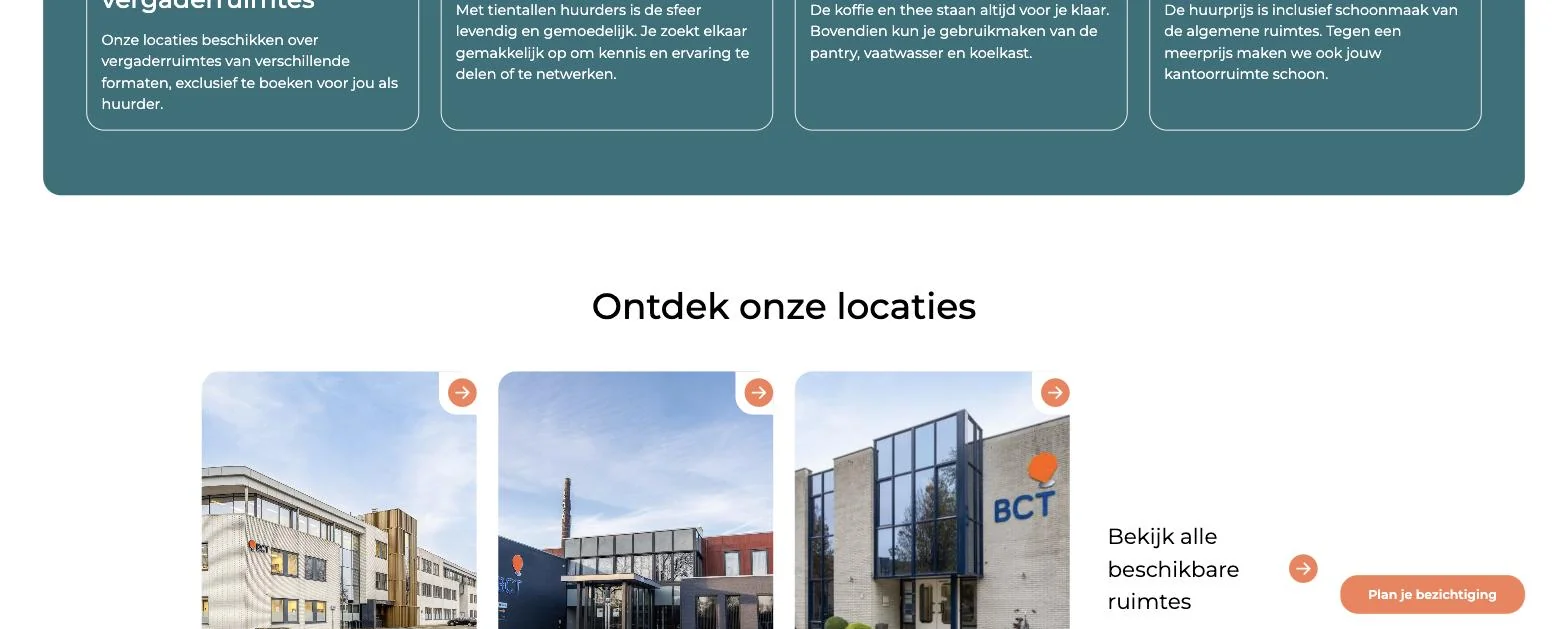 Scherm uit het project BCT Helmond