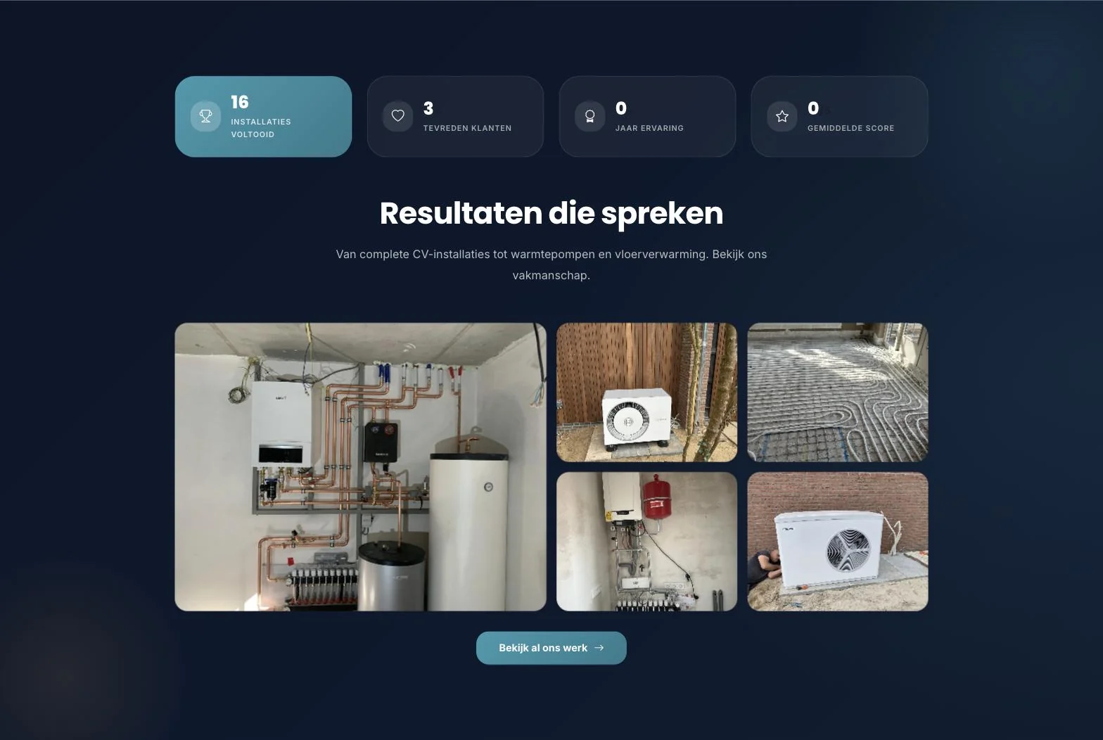 Scherm uit het project Beco Installatietechniek