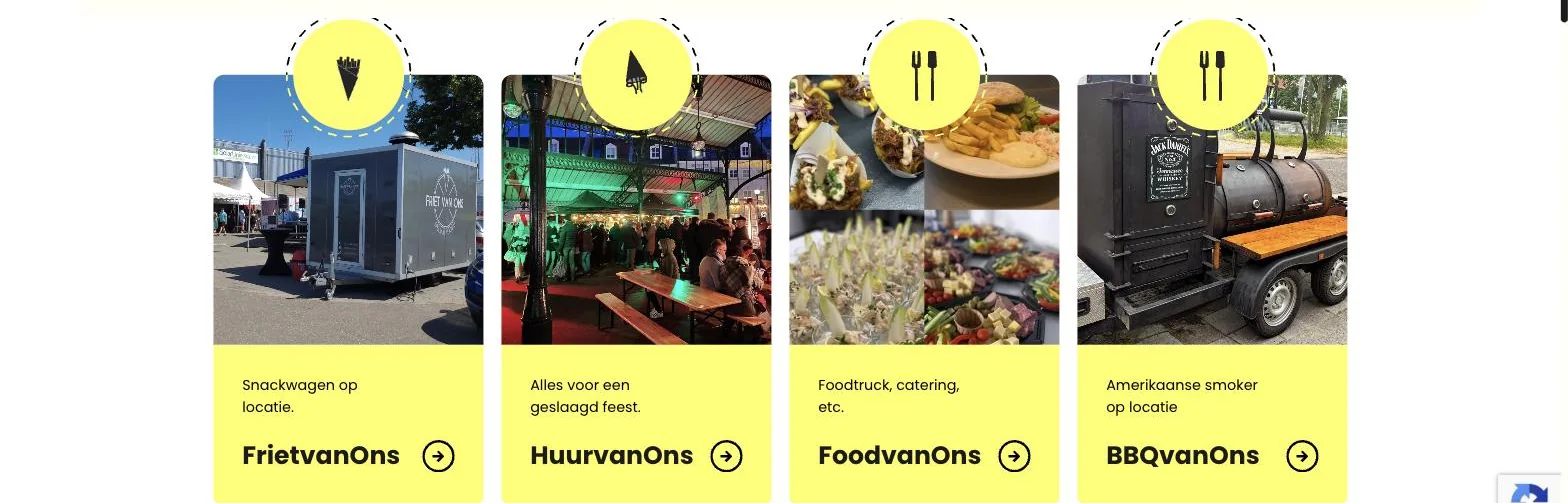 Scherm uit het project Feest van Ons