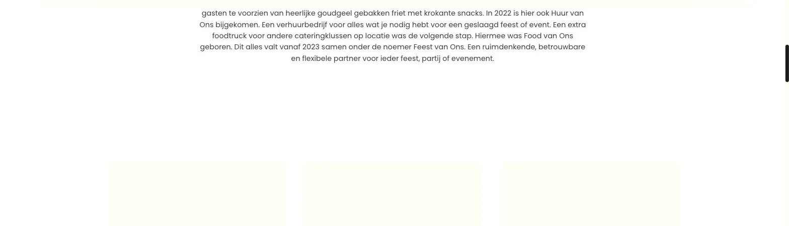 Scherm uit het project Feest van Ons