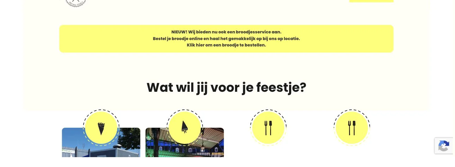 Scherm uit het project Feest van Ons