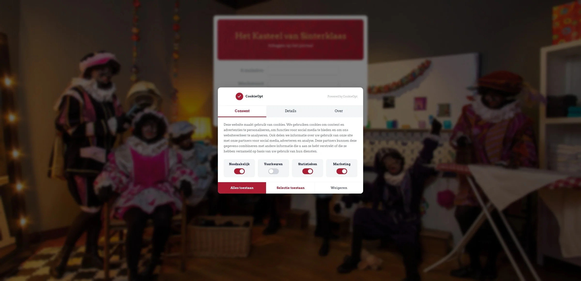 Nieuwsberichten op de website van Het Kasteel van Sinterklaas