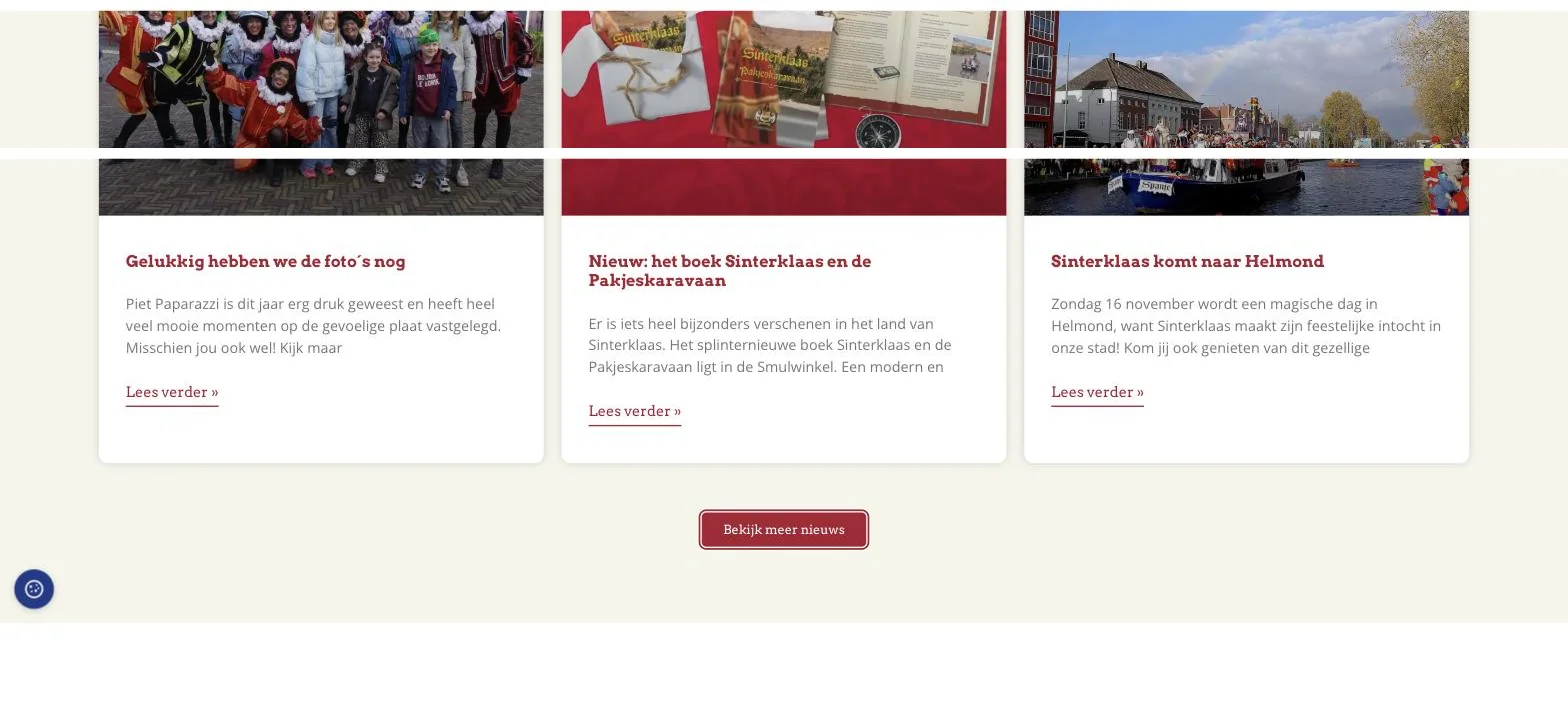 Scherm uit het project Het Kasteel van Sinterklaas
