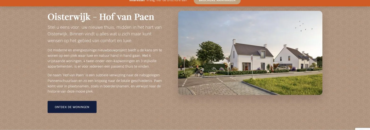 Scherm uit het project Hof van Paen