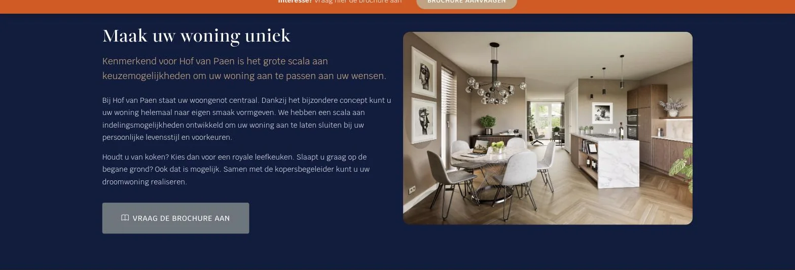 Scherm uit het project Hof van Paen