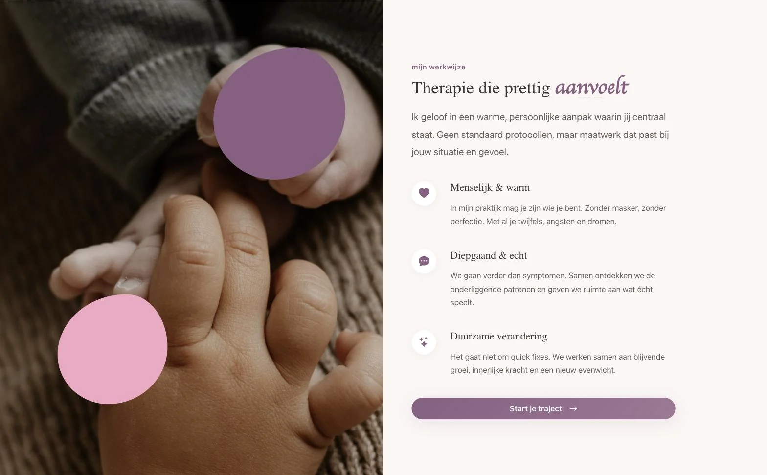 Scherm uit het project Mamafestatie
