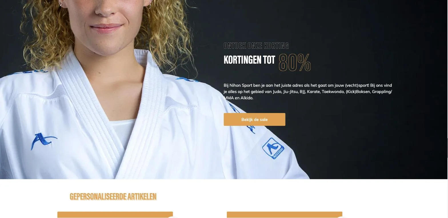 Scherm uit het project Nihon Sport