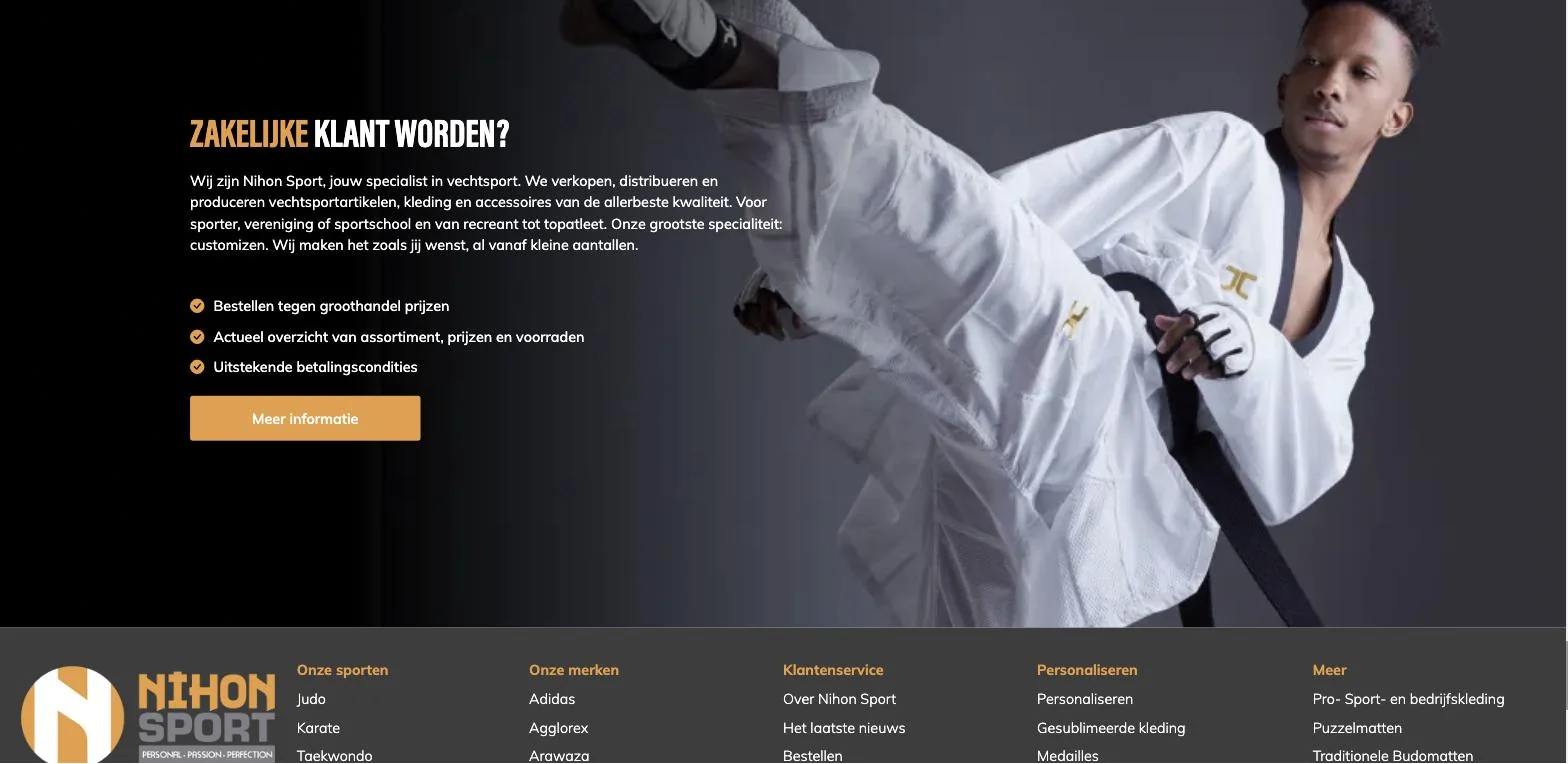 Scherm uit het project Nihon Sport