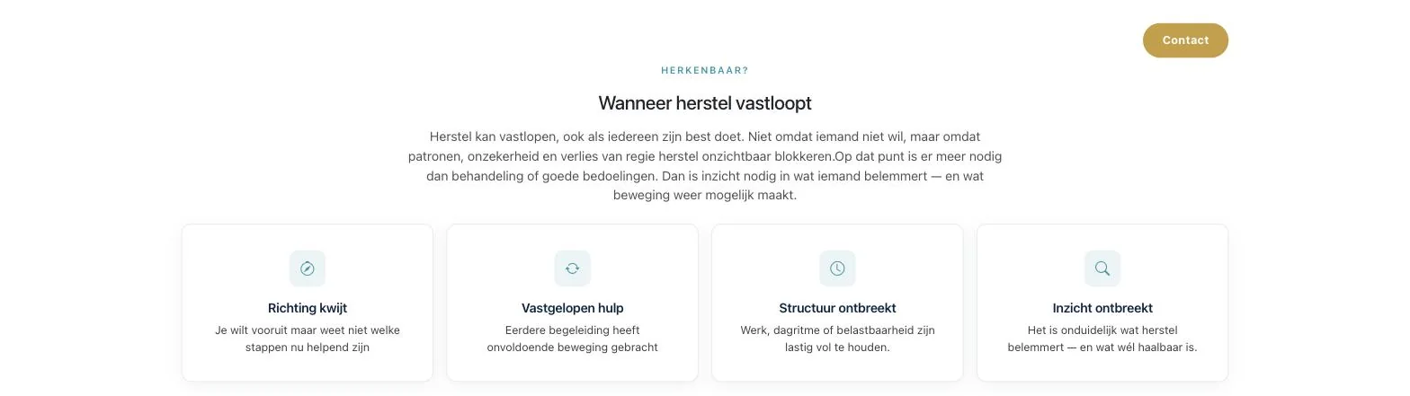 Scherm uit het project NovaRelance