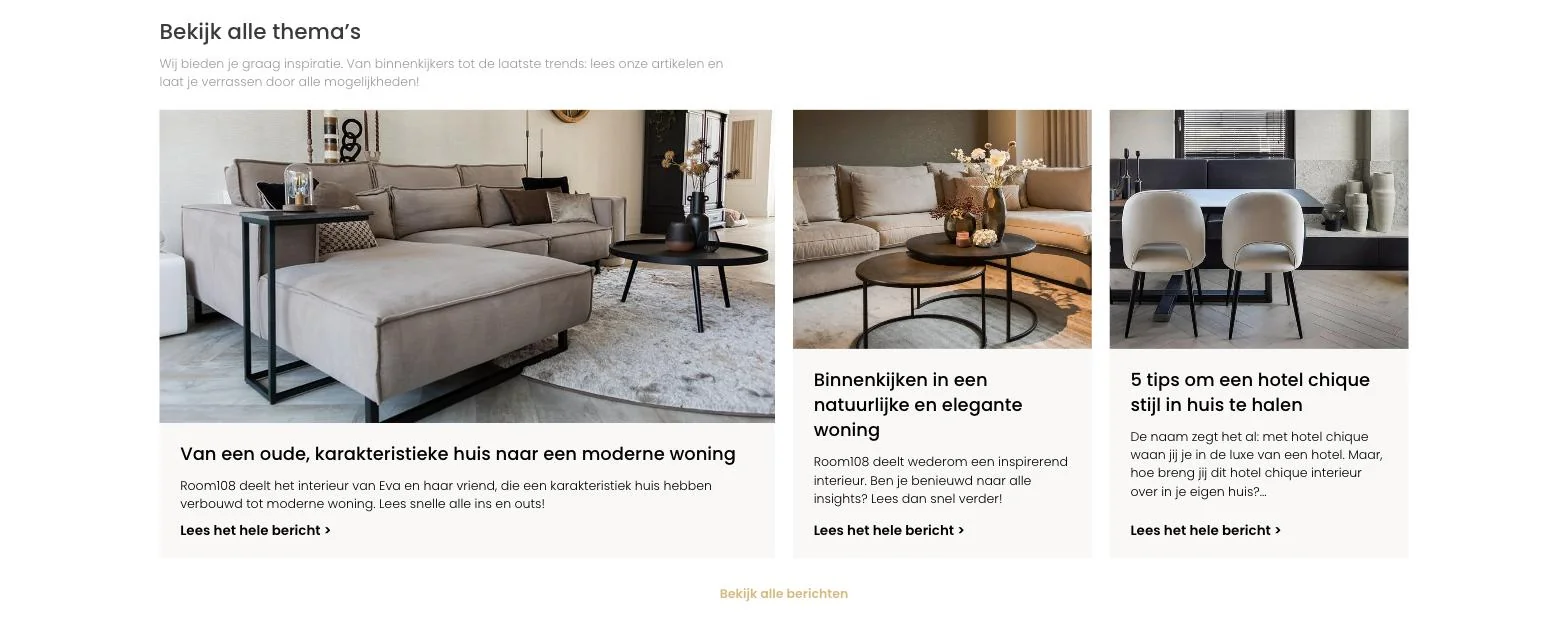 Scherm uit het project Trendo Living